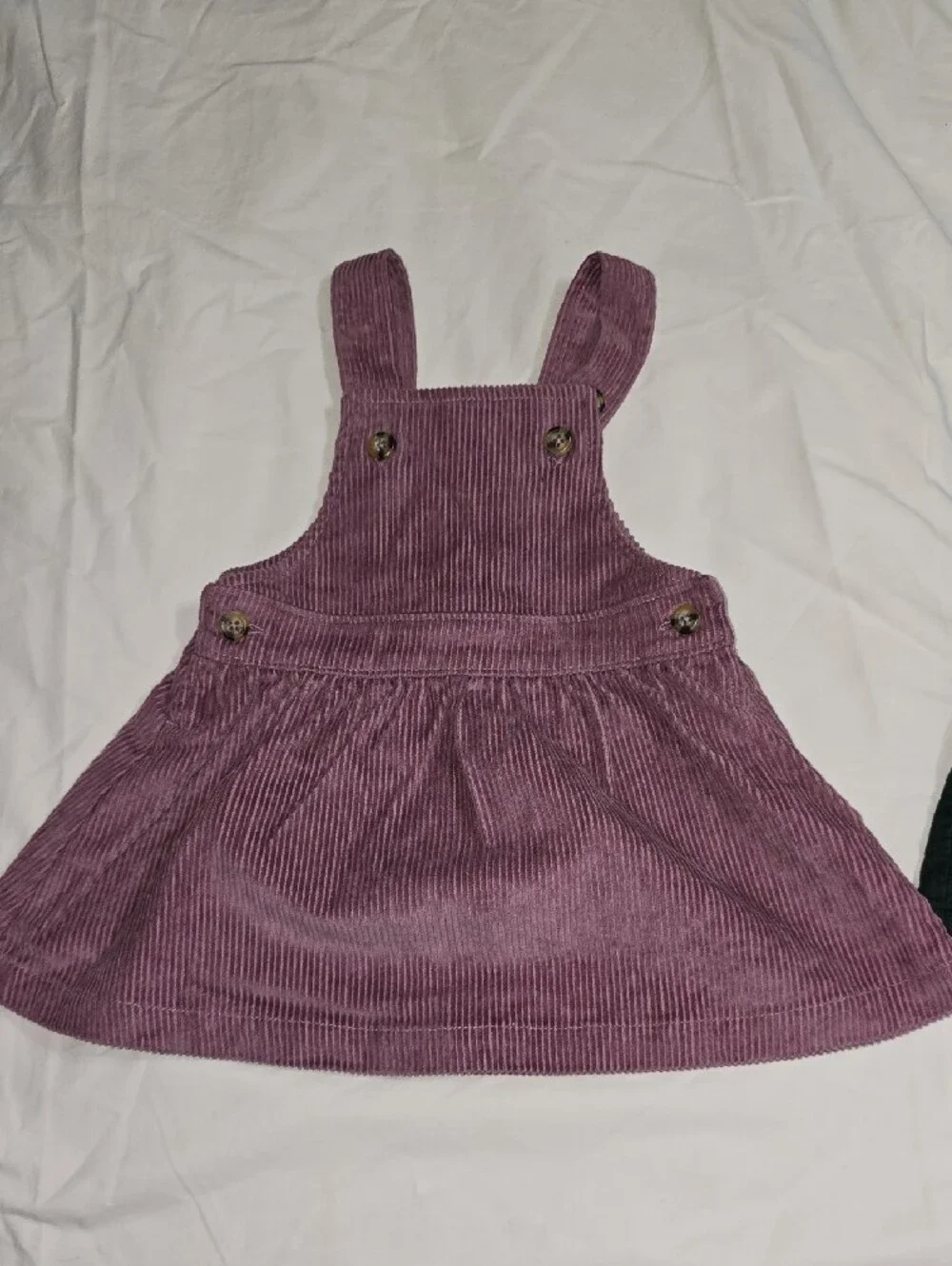 Carter's Corduroy Overall Skirts in Plum and Black